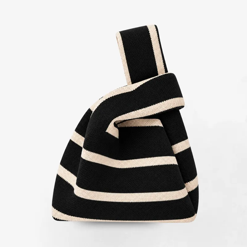 Noir Stripe Handbag