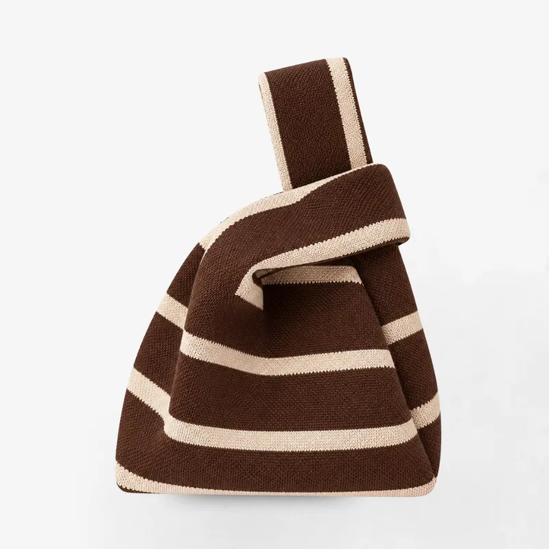 Mocha Stripe Handbag