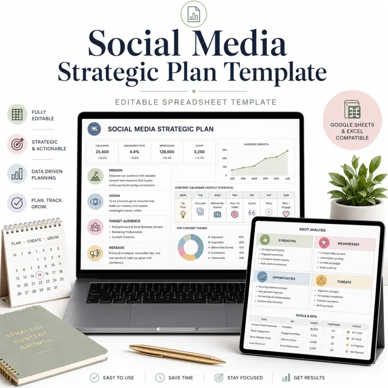 Social Media Strategic Plan Template