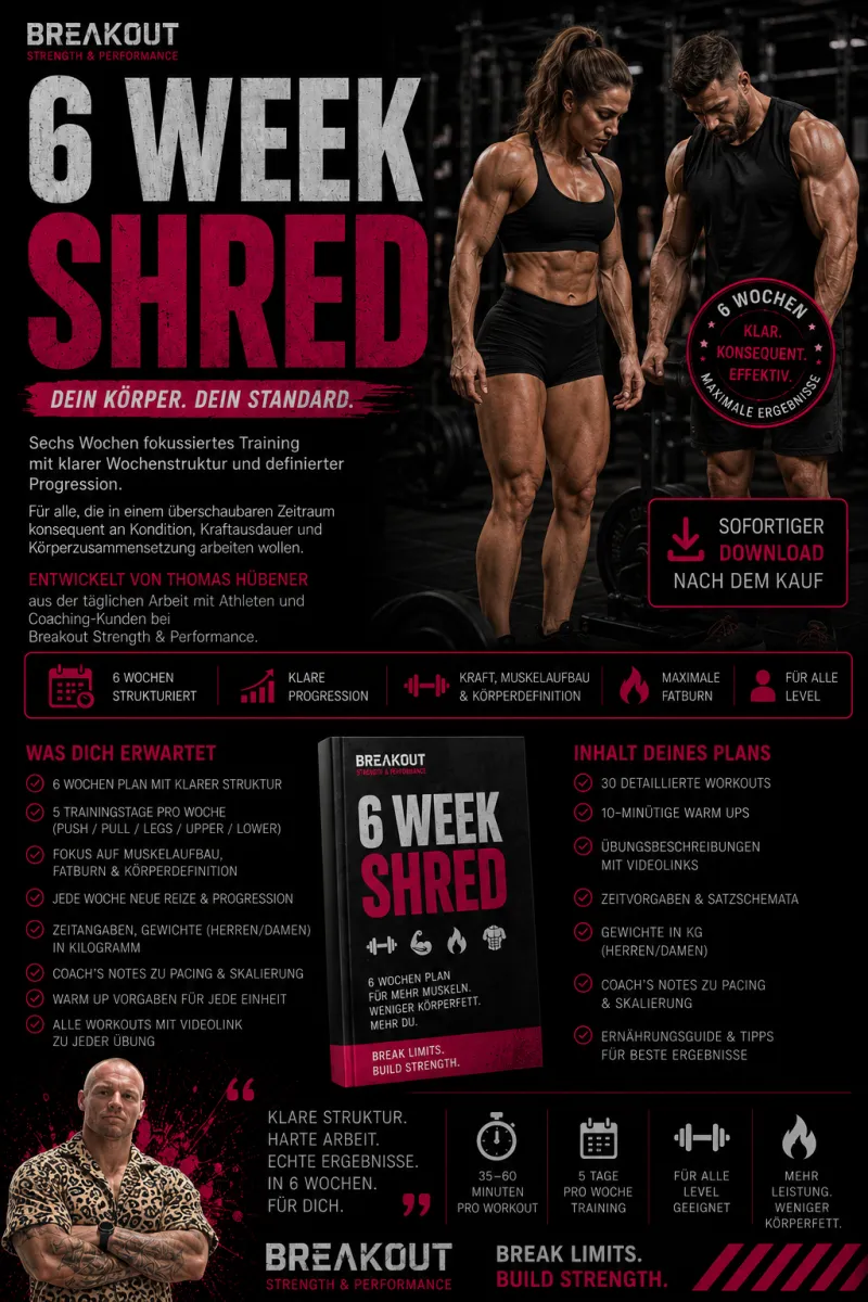 BREAKOUT SHRED - 6 WOCHEN PROGRAMM