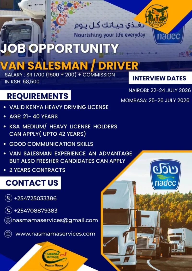 FMCG Sales & Distribution | Van Salesman / Driver