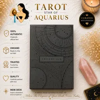 Arthur Wang The True Black Tarot Authentic from USA Tarot Deck with Cosmic Design and Special Edition