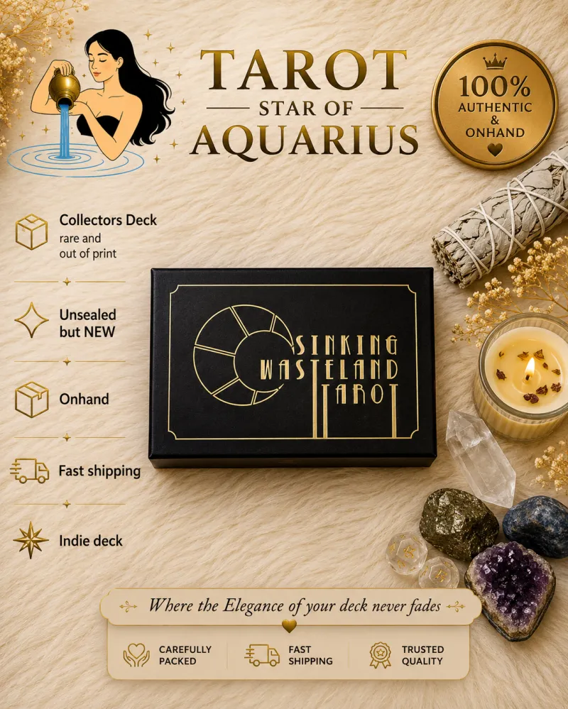 Sinking Wasteland Tarot Deck with Rigid Box and Booklet - 5th Edition (USED)