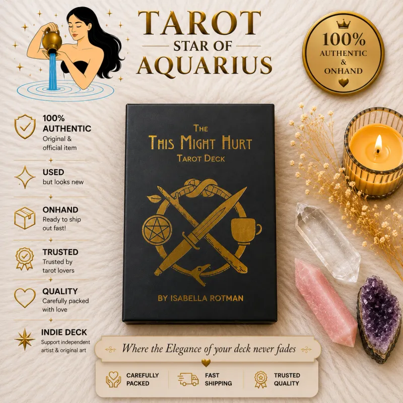 The This Might Hurt Tarot Deck - Indie Version Used but Like New