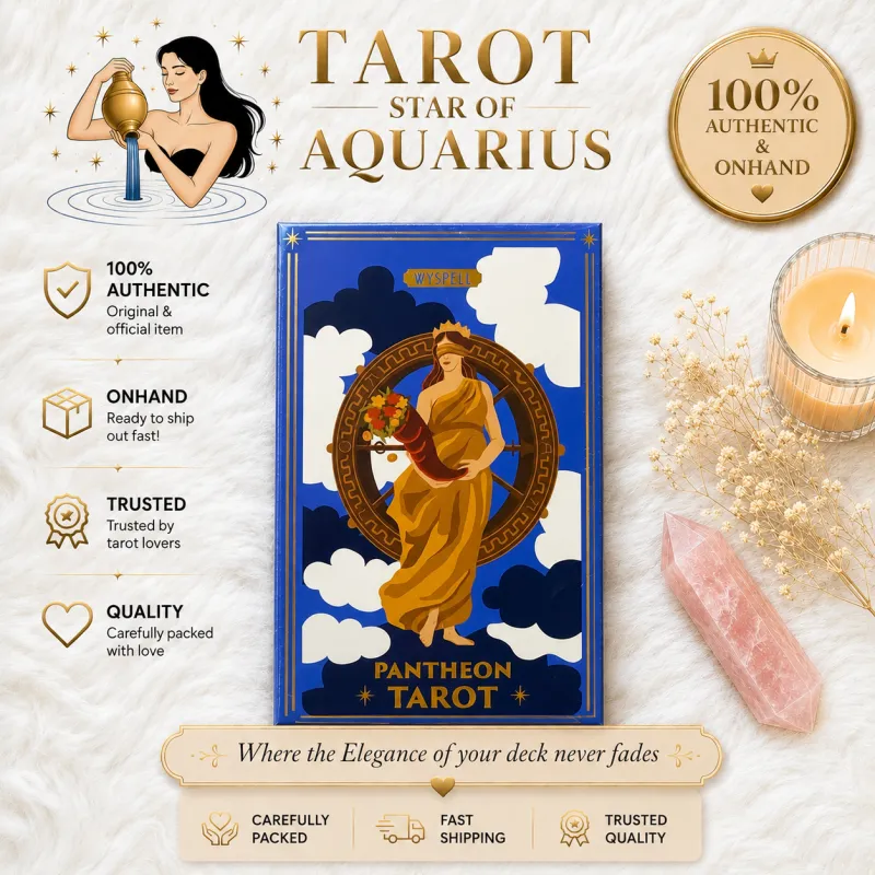 Wyspell Tarot Cards: Pantheon Tarot Deck with Guide Book - Authentic