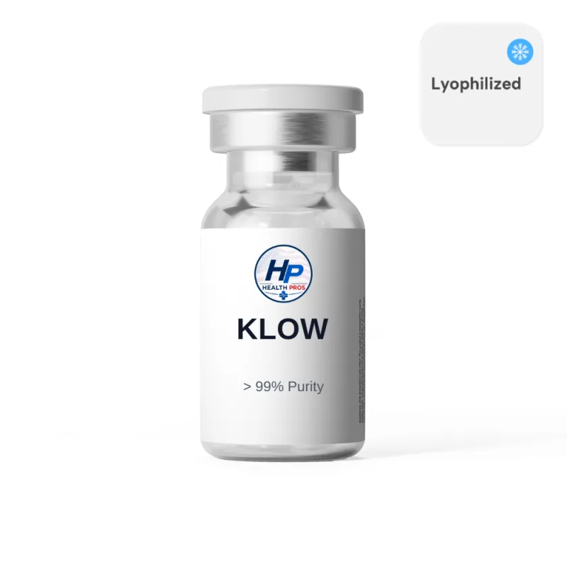 KLOW (BPC-157 / GHK-CU / TB-500 / KPV) 10mg/50mg/10mg/10mg/mL (3mL) - Lyophilized