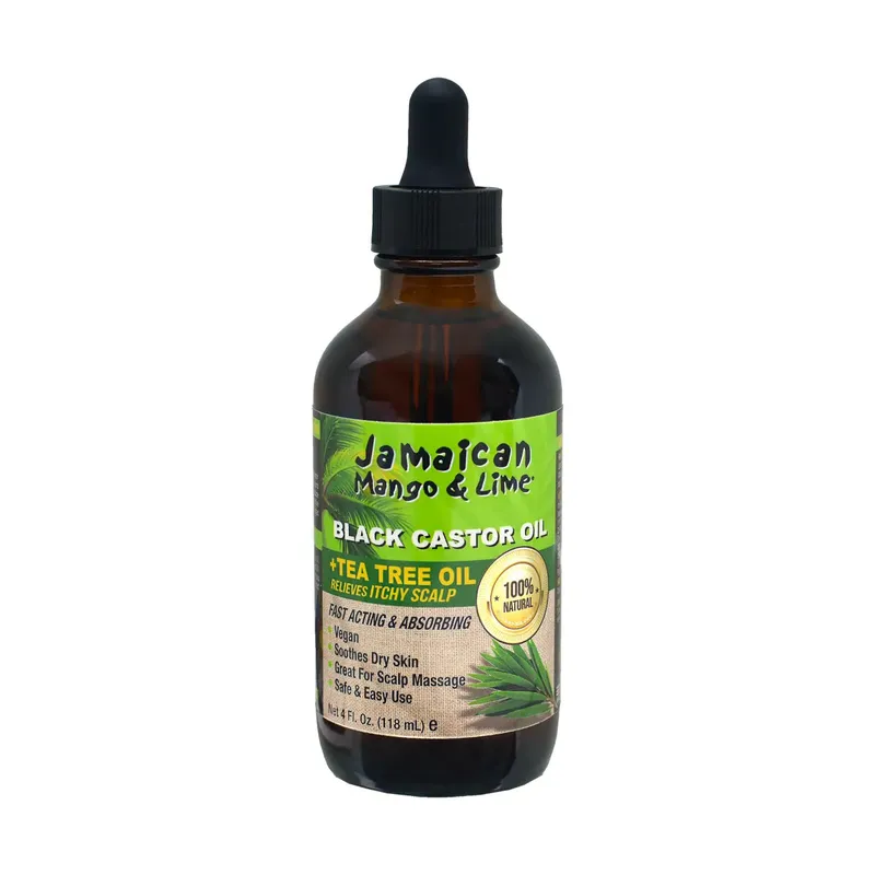 JAMAICAN MANGO & LIME Black Castor Oil [Tea Tree] (4oz)
