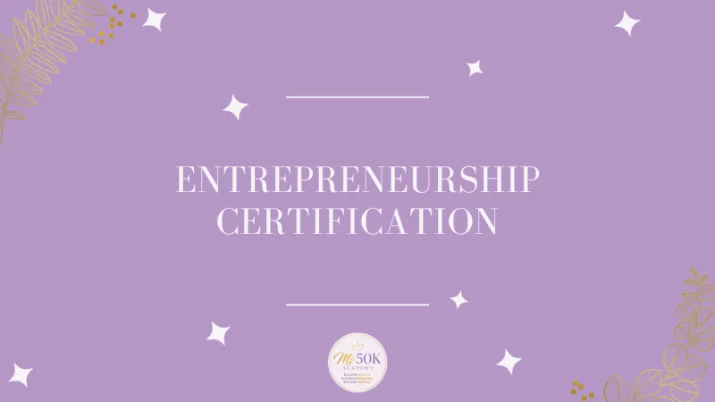 Entrepreneurship Certification
