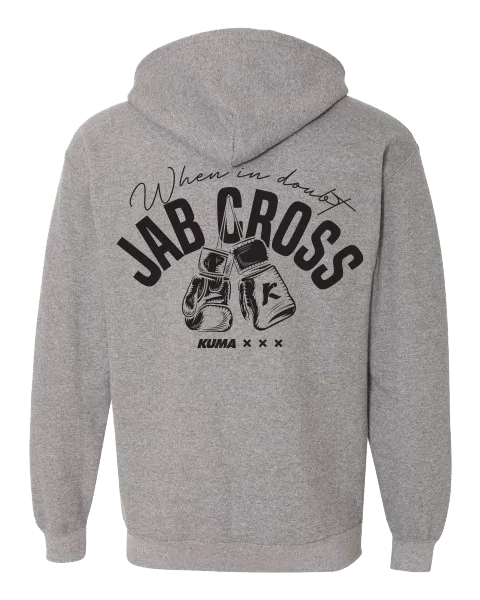 When In Doubt Zip Hoodie - Grey
