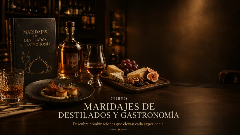 Maridaje de destilados y gastronomía