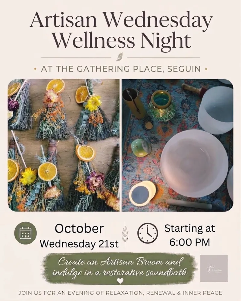Artisan Wednesday Wellness Night: Artisan Broom + Sound Bath — October 21, 2026
