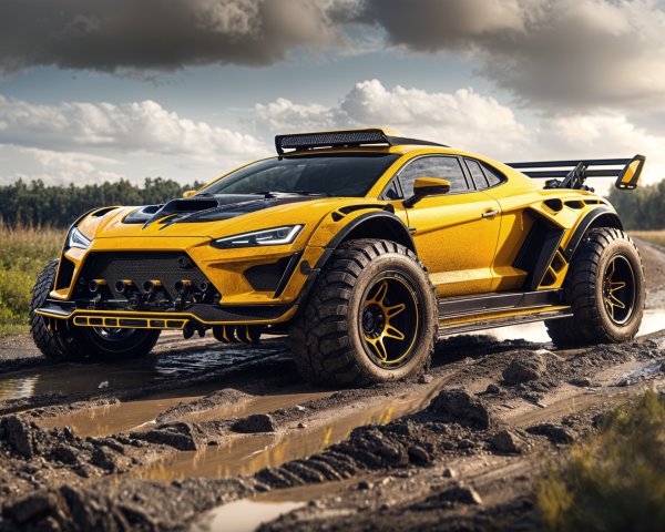 Custom Ford Mustang - "Teal Fury" Desert Raptor