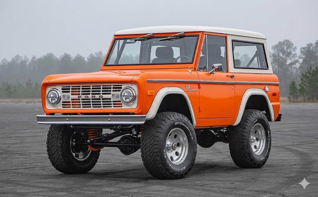 Custom 1970s Ford Bronco - "Sunburst Orange" Heritage Edition