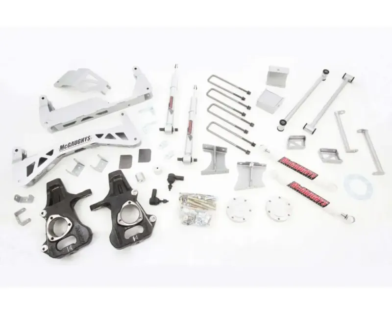 McGaughys Suspension 7"-9" Powder-Coated Silver Premium Lift Kit