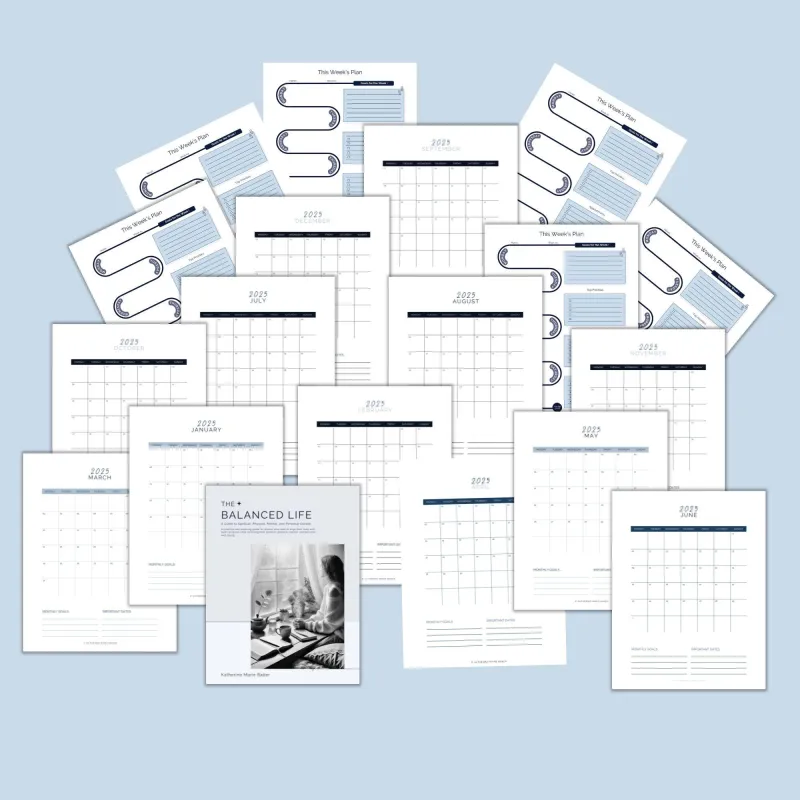 Balanced Life Planner: Spiritual Growth Guide (PDF Download)