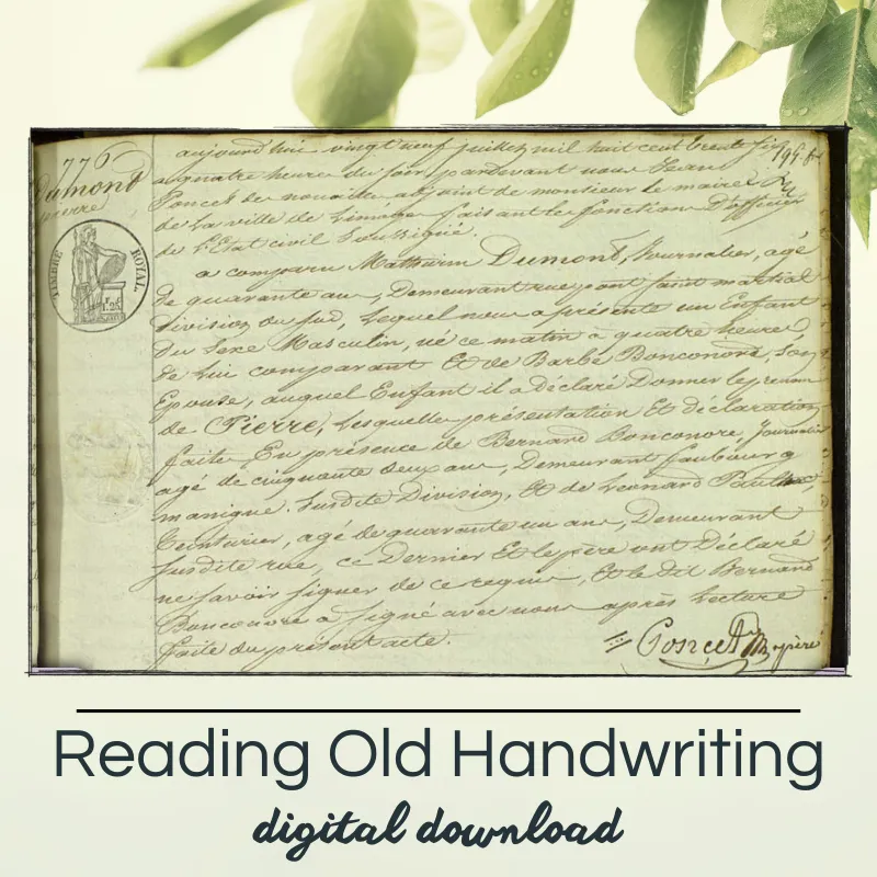 How to Read Old Handwriting