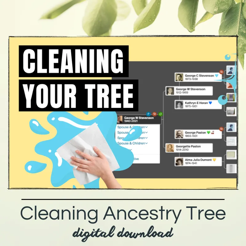 Cleaning Up Your Ancestry Tree