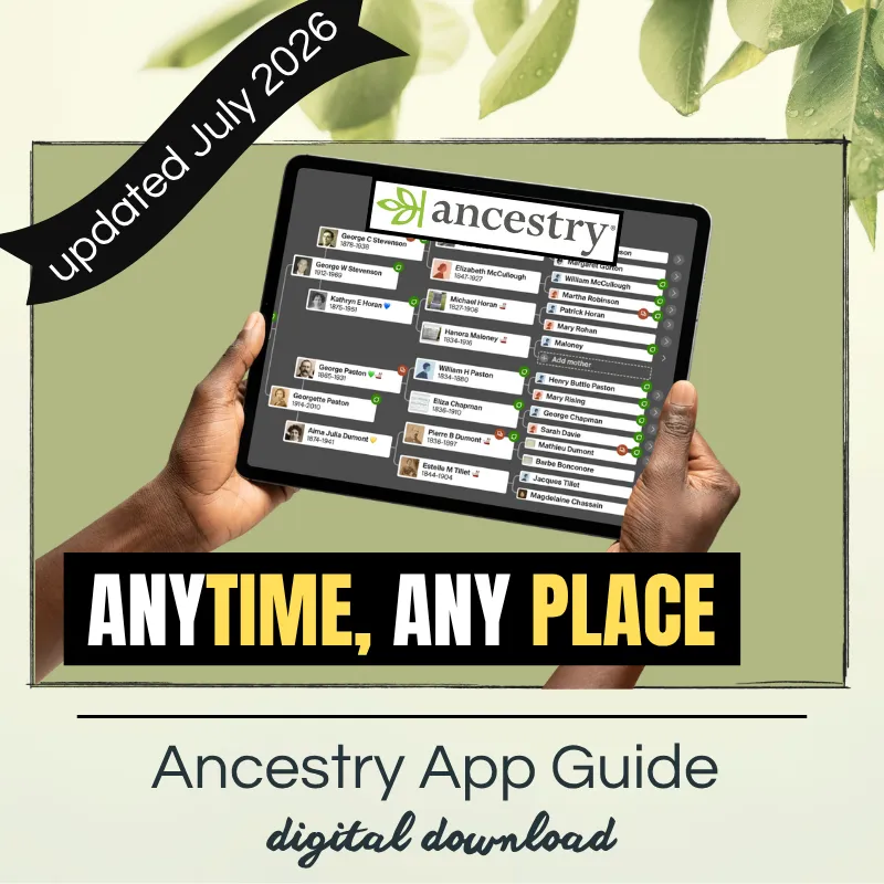 Ancestry on an iPad or Android Tablet - Step by Step Instructions