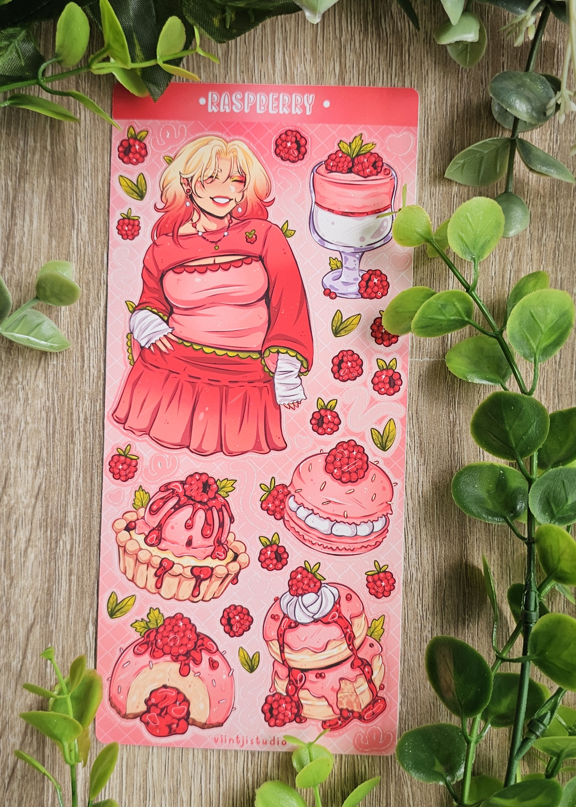 Raspberry Treat Girls Sticker Sheet