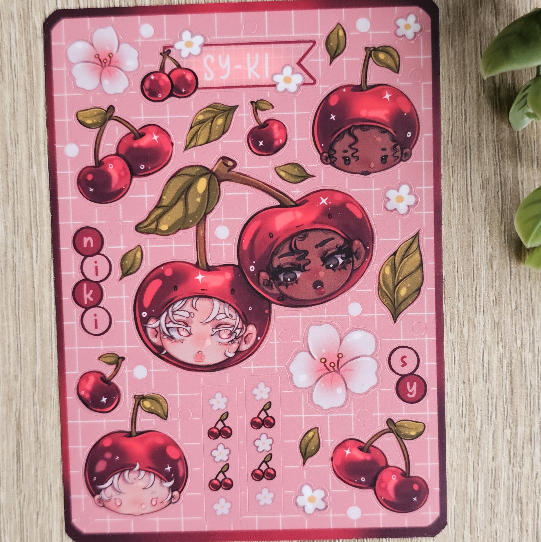 Synnyd Sy-Ki Cherry Sticker Sheet