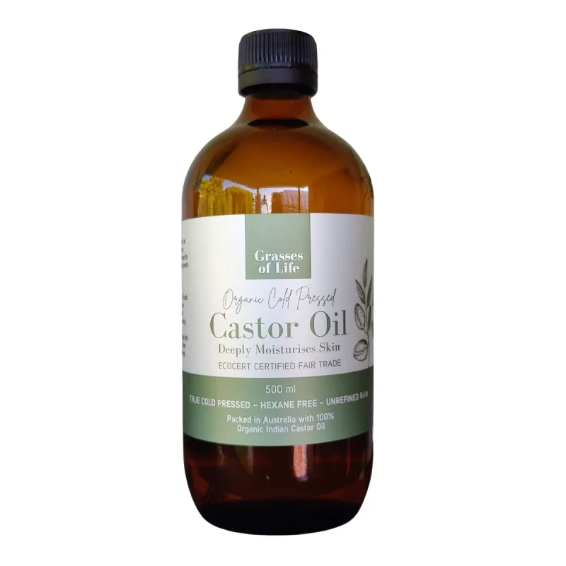 Castor Oil 500ml Grasses of Life