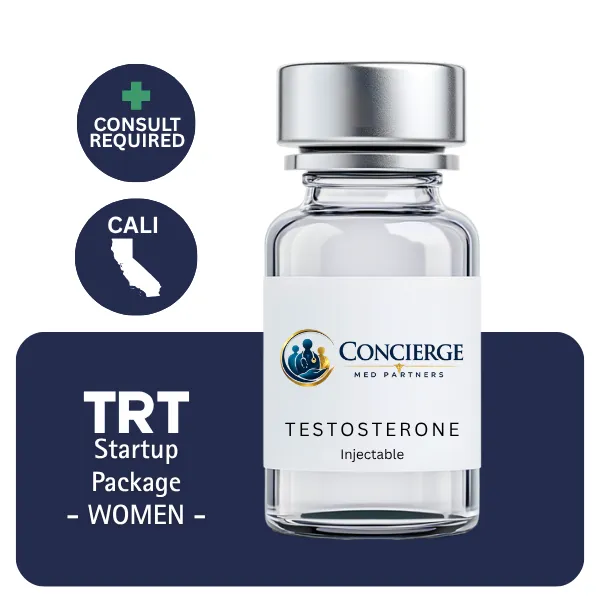TRT CALI Women's Startup Package (Consult, Labs, Cypionate 200mg/mL 10mL)