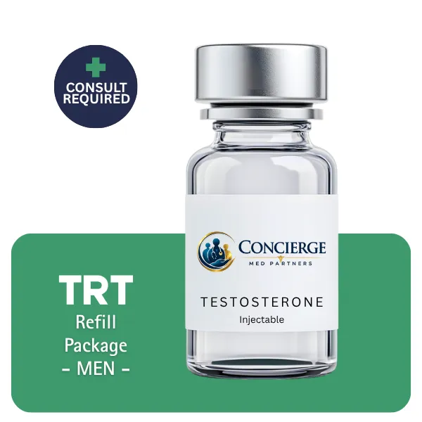TRT Men's Refill Only Package 60 days (Cypionate 200mg/mL 10mL + Anastrozole 24×1mg)