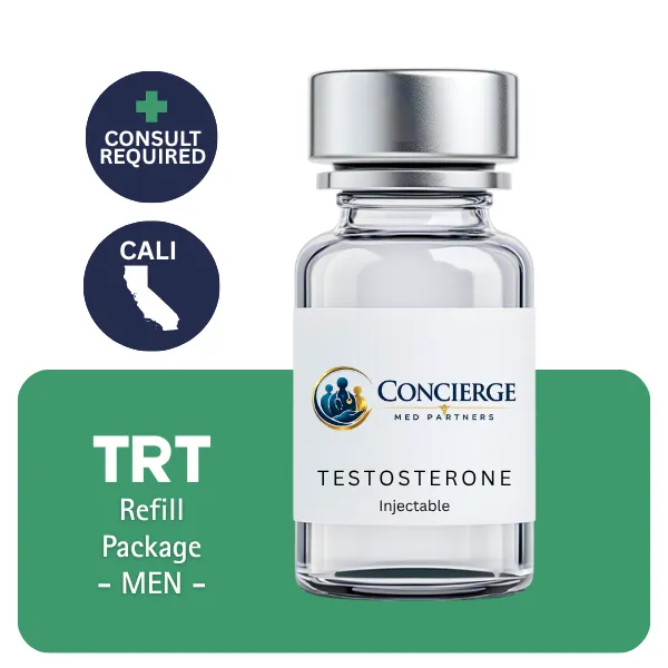 TRT CALI  Men's Refill Package 60 days (Cypionate 200mg/mL 10mL + Anastrozole 24×1mg)