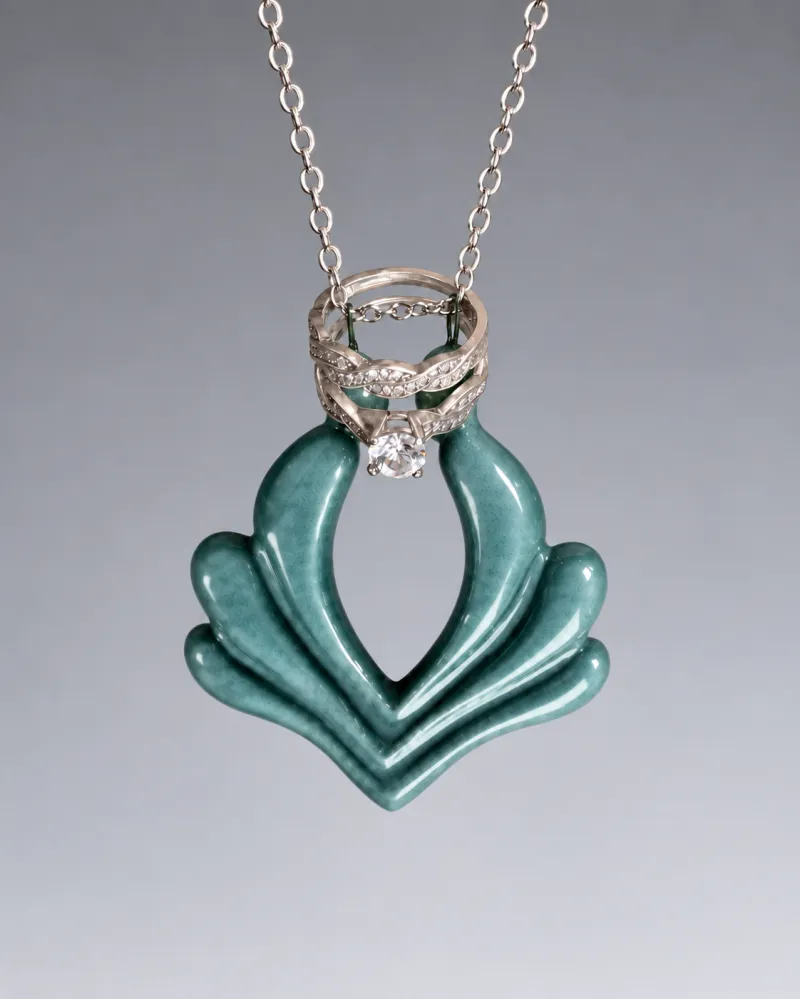 Blue Lotus Necklace 