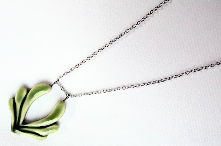 Green Lotus Necklace