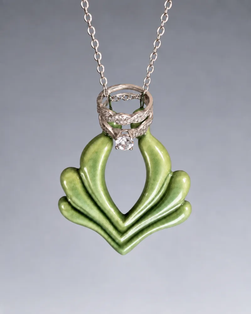 Green Lotus Necklace