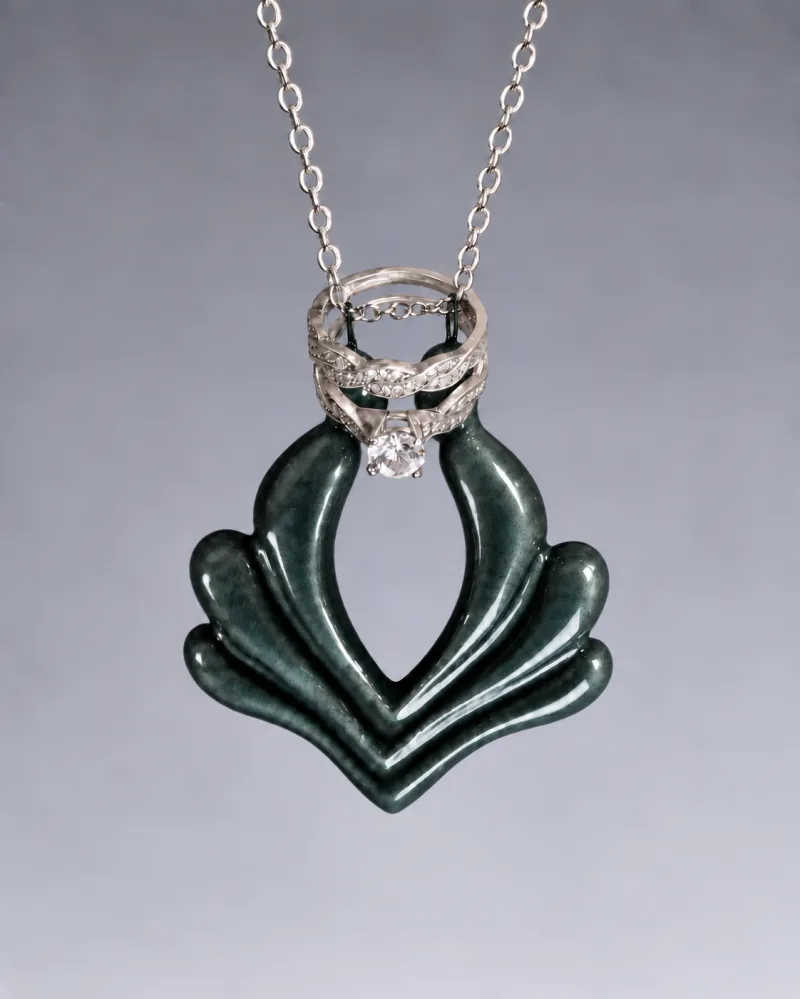 Black Lotus Necklace