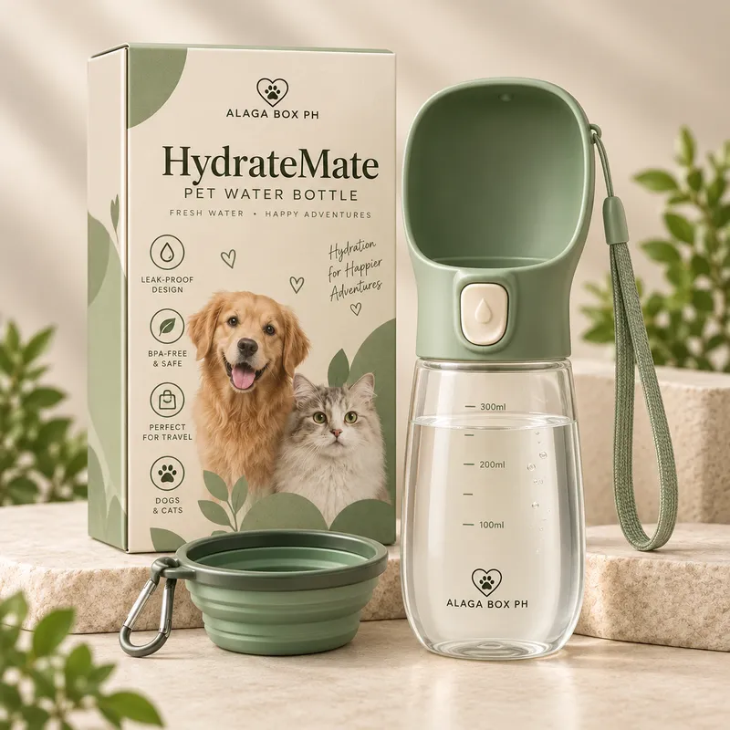 HydrateMate Pet Water Bottle