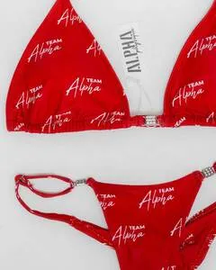Competition/Posing Practice Bikini Bottoms (Red/White)