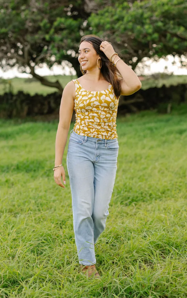 Kaila Fitted Tank Anthurium Yellow