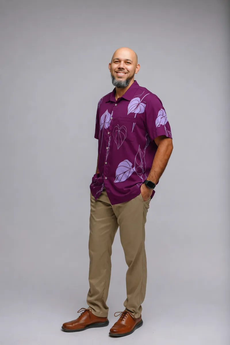 Aloha Shirt Anthurium Purple