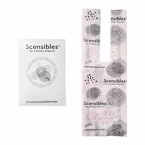 Scensibles Plastic Sanitary Receptacle Bags, 300/Carton 
