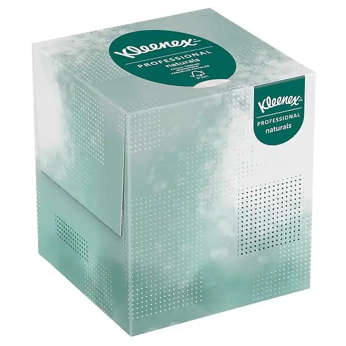  Kleenex Professional Naturals Facial Tissue, 2-ply, White, 90 Tissues/Box, 36 Boxes/Case