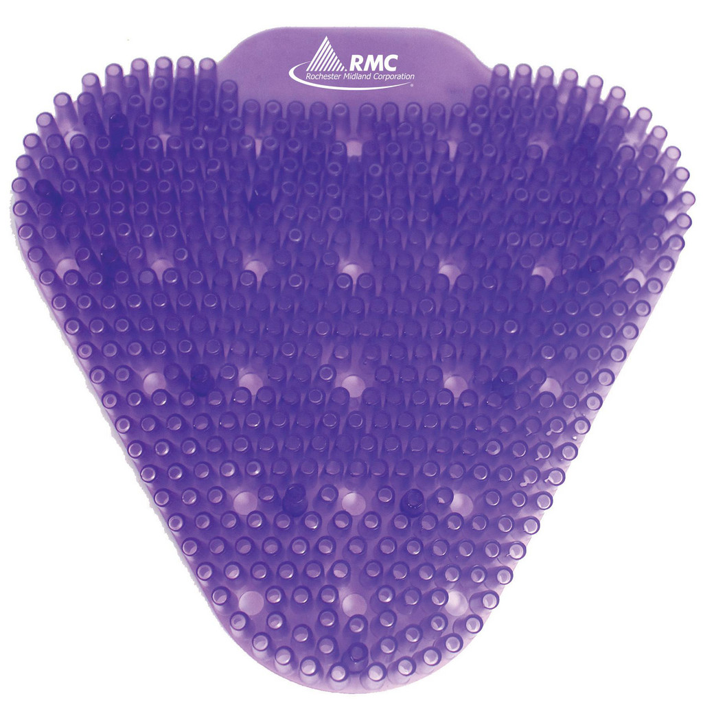 1 10-Piece EVA Resin Non-Para Urinal Screen Purple, Lavender Scent