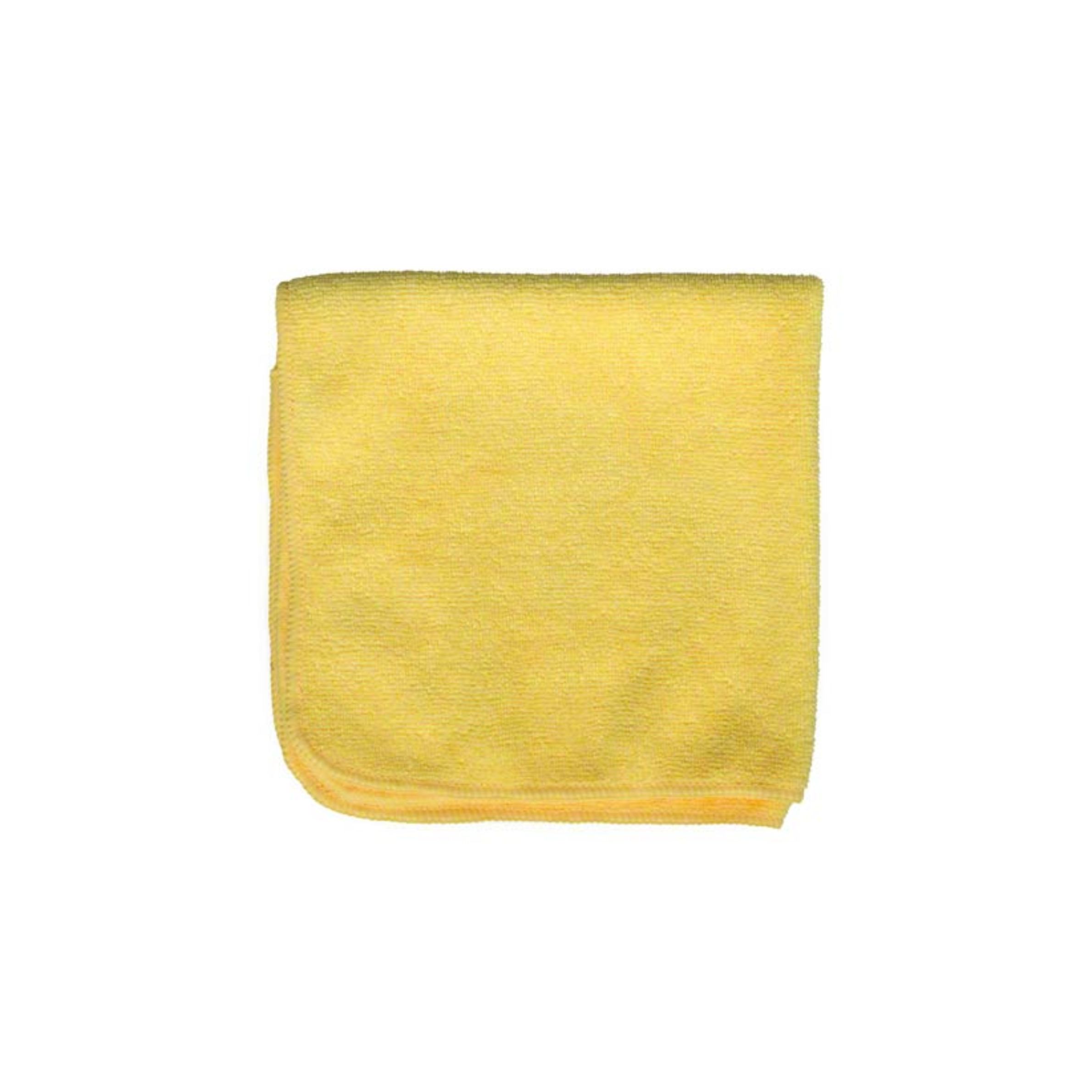 Microfiber & More Solid Color 16" x 16"Microfiber Cloth - Yellow