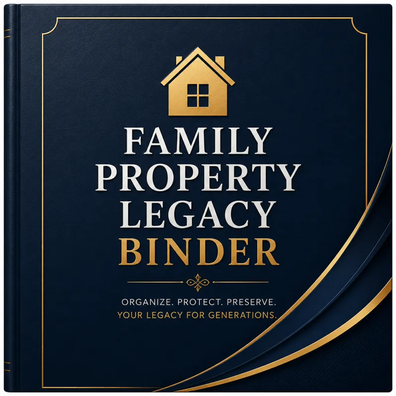 FAMILY PROPERTY LEGACY BINDER