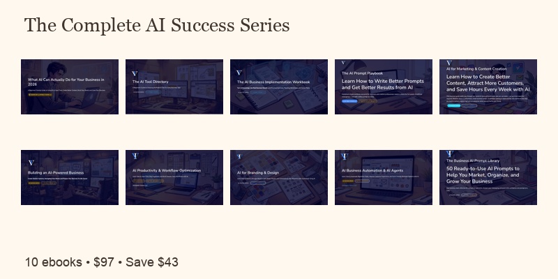 Complete AI Success Series — 10 Ebook Bundle