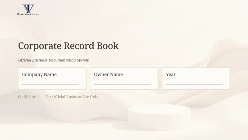 Corporate Record Book — Business Records Workbook & Setup Guide
