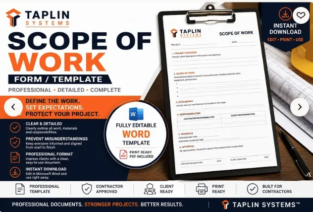 Construction Scope of Work 