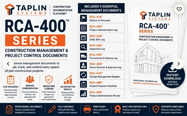 RCA-400 Series. California Construction Compliance Documents