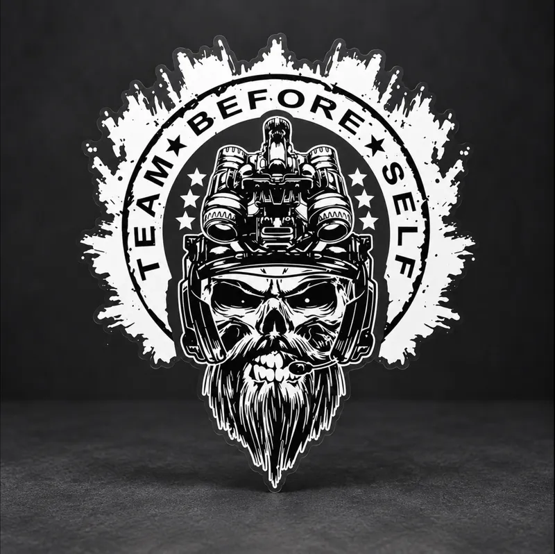 Team Before Self™ Goon Decal — Clear Vinyl