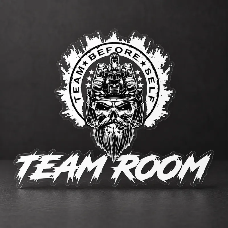 Team Before Self™ Team Room Decal — Clear Vinyl