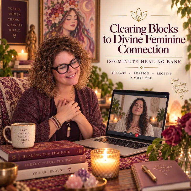 Clearing Blocks to Divine Feminine Connection — 180-Minute Healing Bank