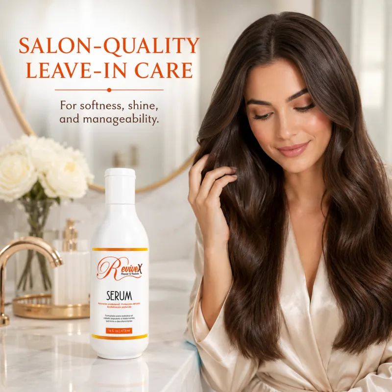Revivex Repair & Radiate Hair Serum, 16 fl oz – Leave-In Hair Serum for Softness, Shine and Manageability