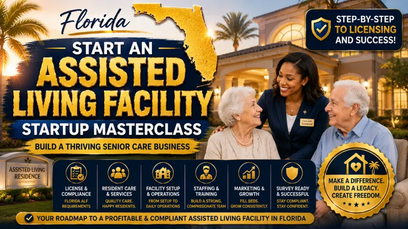 Florida Assisted Living Facility (ALF) Startup Masterclass